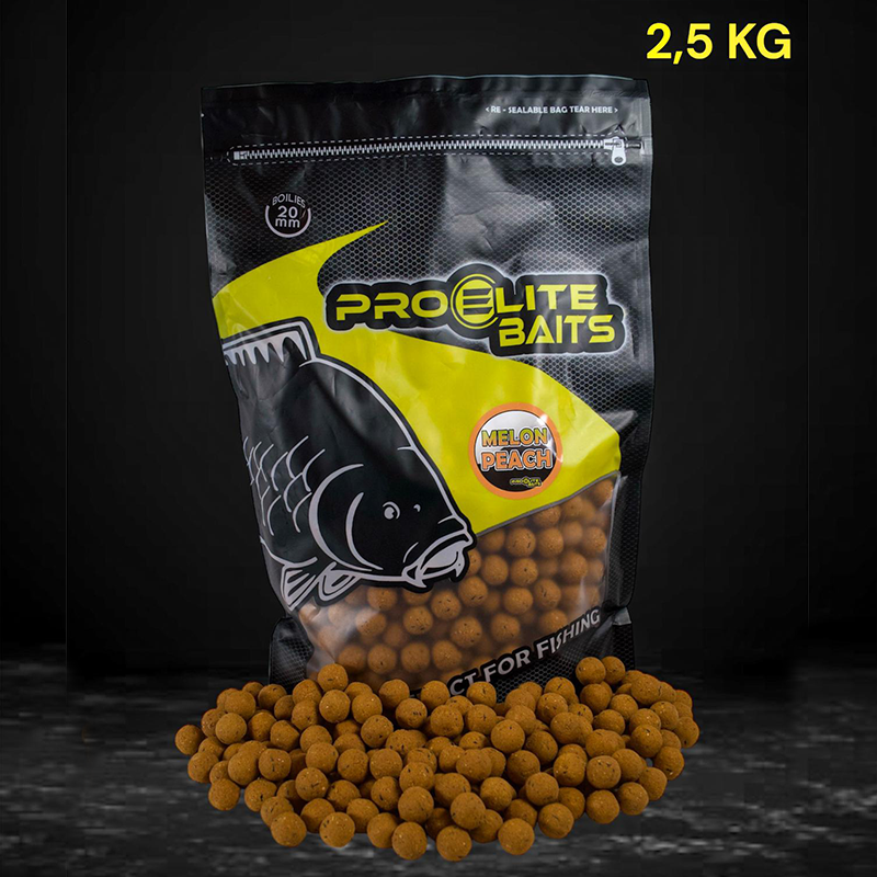 Boilies Pro Elite Baits Melón & Peach 20 mm 2,5 kg