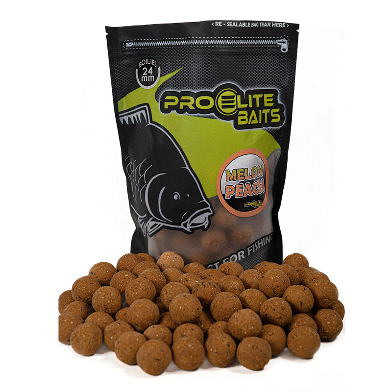 Boilies Pro Elite Baits Melón & Peach 24 mm