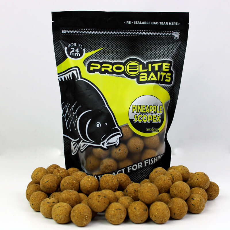 Boilies Pro Elite Baits Ananás Scopex 24 mm