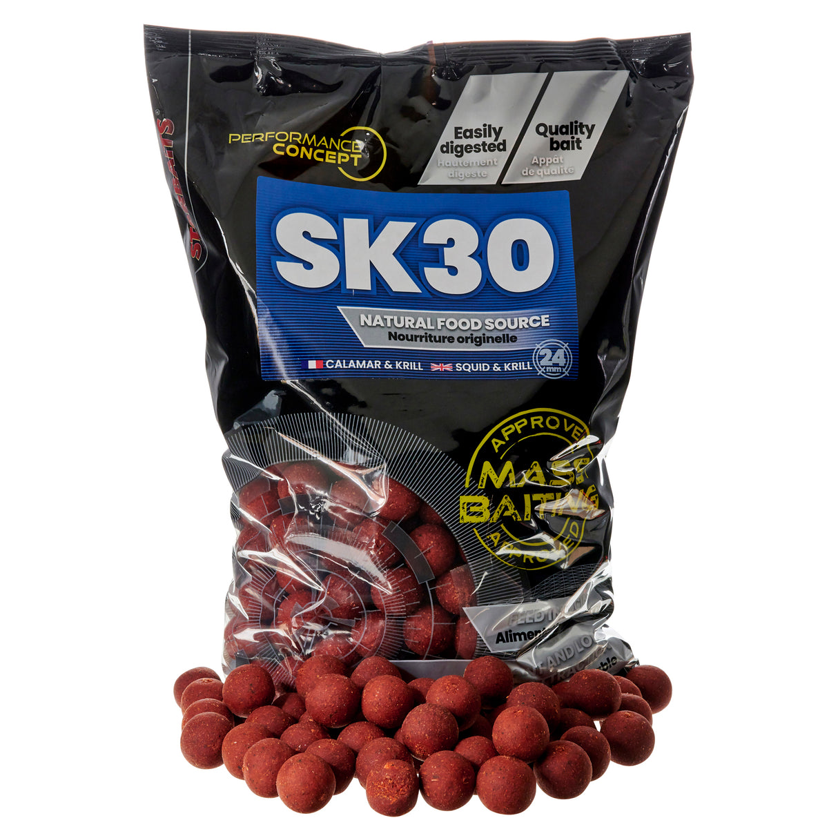 Boilies Starbaits Hromadné vnadenie SK30 - 24 mm 3 kg