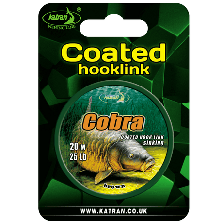 Zapletanie Katran Coated Hooklink Cobra 25 lb 20 m