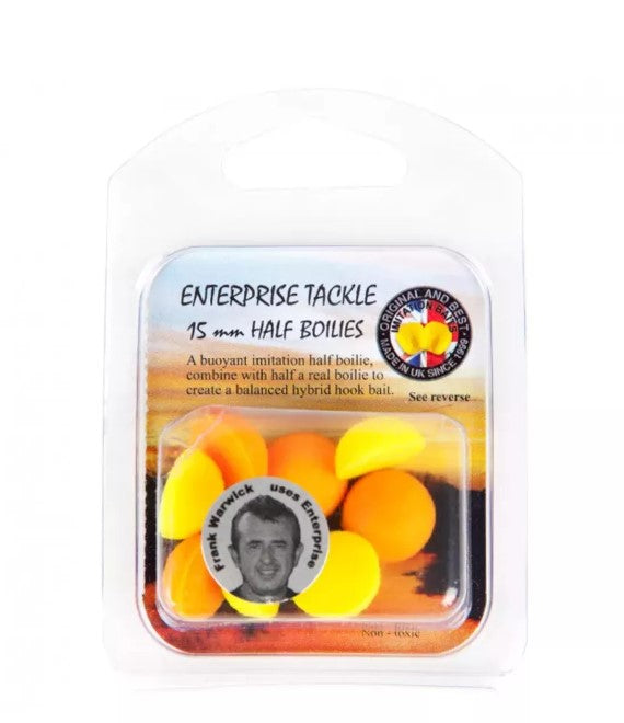 Half Boilies Enterprise Oranžová a žltá 15 mm