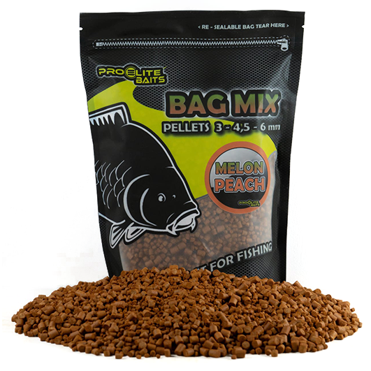 Mikro Pellets Pro Elite Baits Melón & Peach 3,4, 6 mm