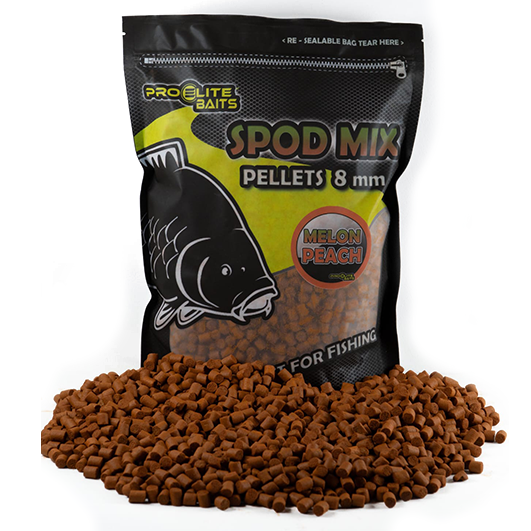 Pellets Spod Mix Pro Elite Baits Melón & Peach 8 mm