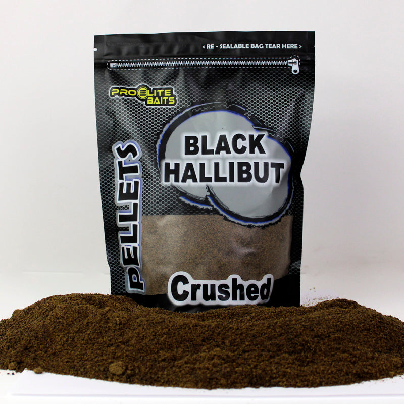 Pellets skartované Pro Elite Baits Halibut čierny 900 g