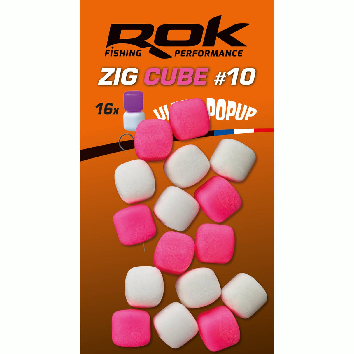 Pop up Zig Cube Rok Fishing Ružová/biela 10
