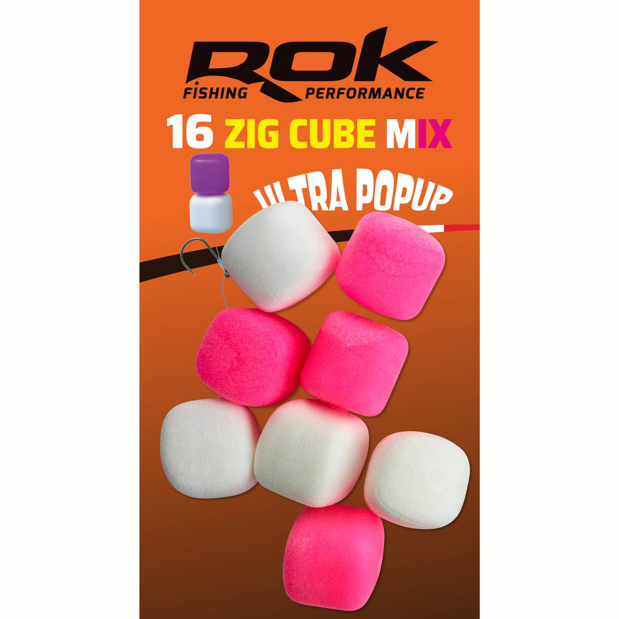 Pop up Zig Cube Rok Fishing Ružová/biela 12
