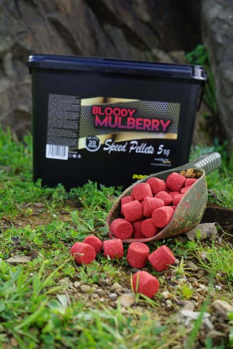 Rýchlosť Pellets Pro Elite Baits Gold Bloody Mulberry 20 mm 5 Kg