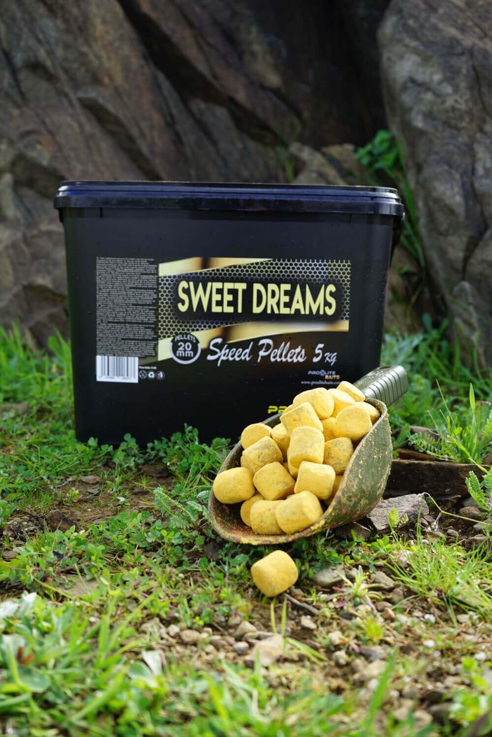 Rýchlosť Pellets Pro Elite Baits Gold Sladké sny 20 mm 5 kg