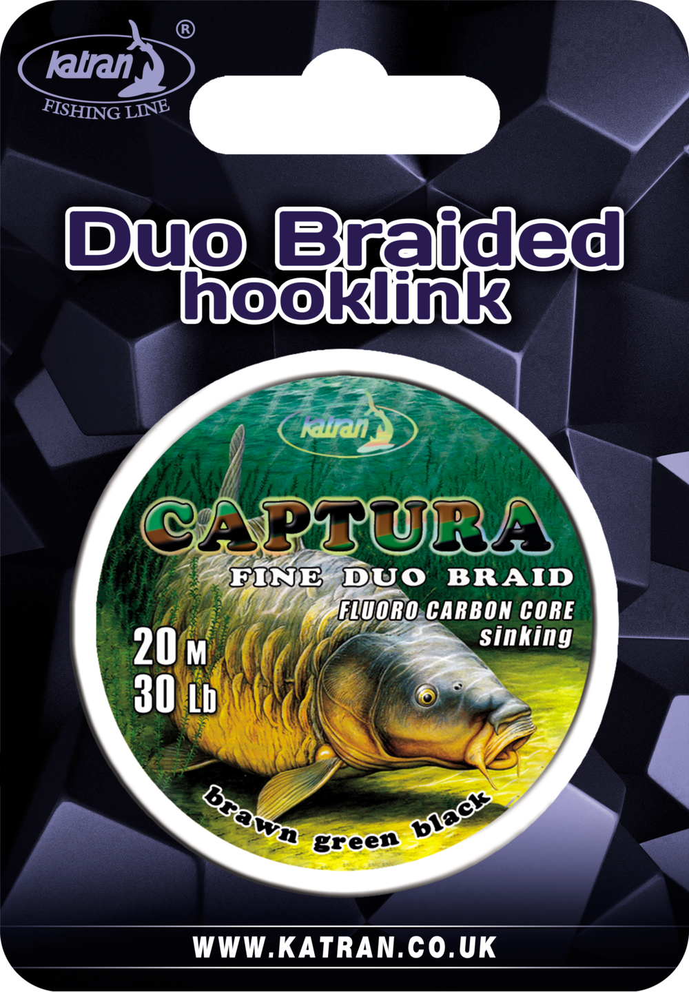 Zapletanie Katran Duo Hooklink Catch 30 lb 20 m