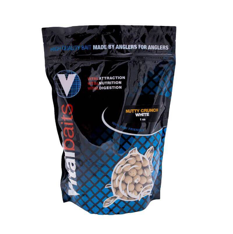 Boilies Crujiente de nuez Blanco Vitalbaits 14 mm